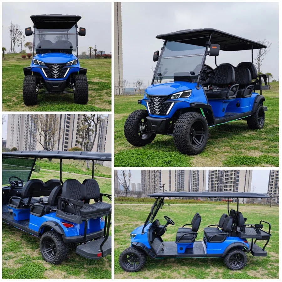 CE Approved Lithium Battery Cheap Club Golf Car Adults Scooter Solar Panels 48V 60V 72V 5kw 7kw 2 4 6seat Electric Golf Cart