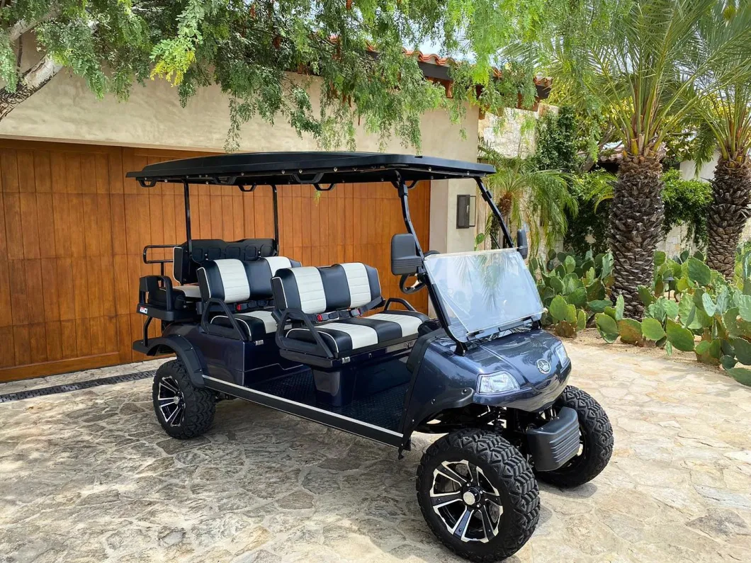 Lifted Golf Cart 6 Seater Go Kart 48V Motor with 48V Lithium Battery