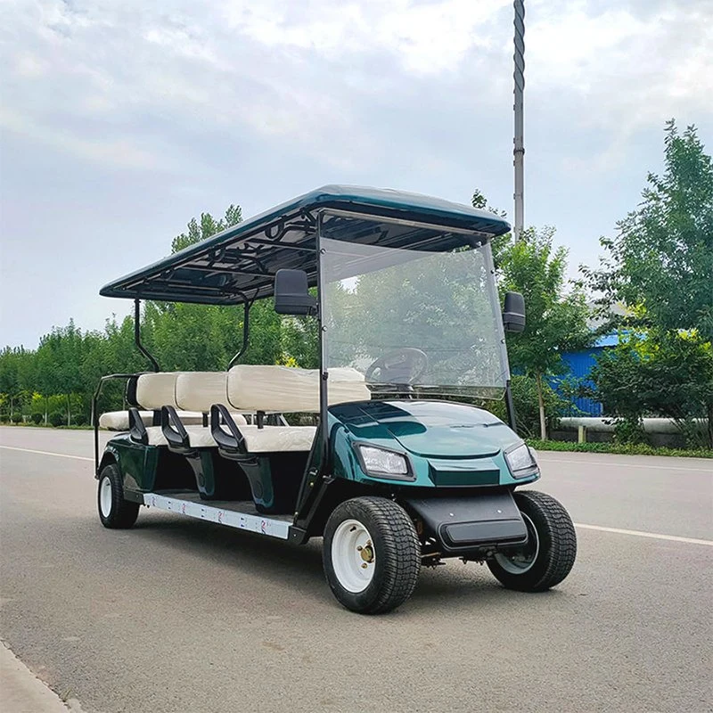 Battery Operated Golf Cart Luxurious Street Legal Lithium Battery 8 Seater Electric Golf Cart for Sale