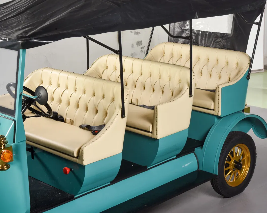 New 8 Seats Electric Vintage Car for City Tourist