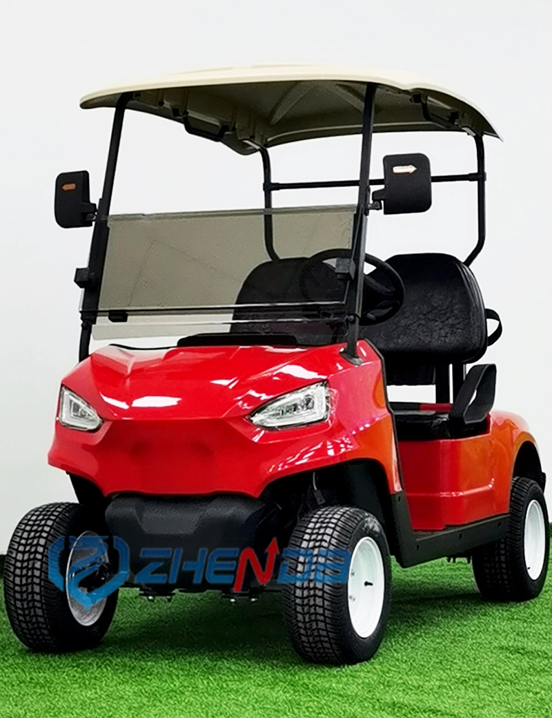 72V AC Motor Lithium Ion Battery 2 Seat Electric Utility Golf Cart Truck Vehicle with Aluminum Cargo Box