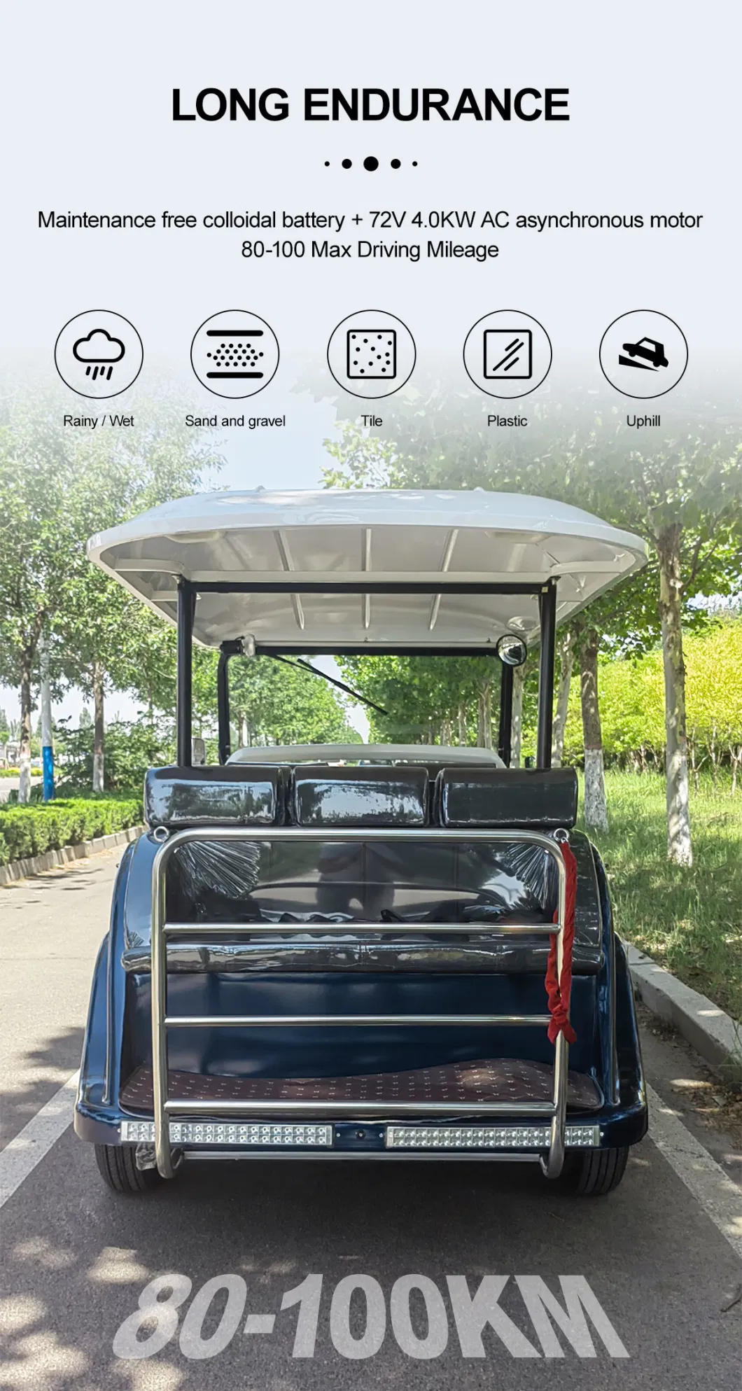 Best Free Color Custom 8 Seats Tourist EV Transport Sightseeing Vintage Bus Utility Vehicle Tour Electric Motorized Power Classic Retro Car Price for Sale