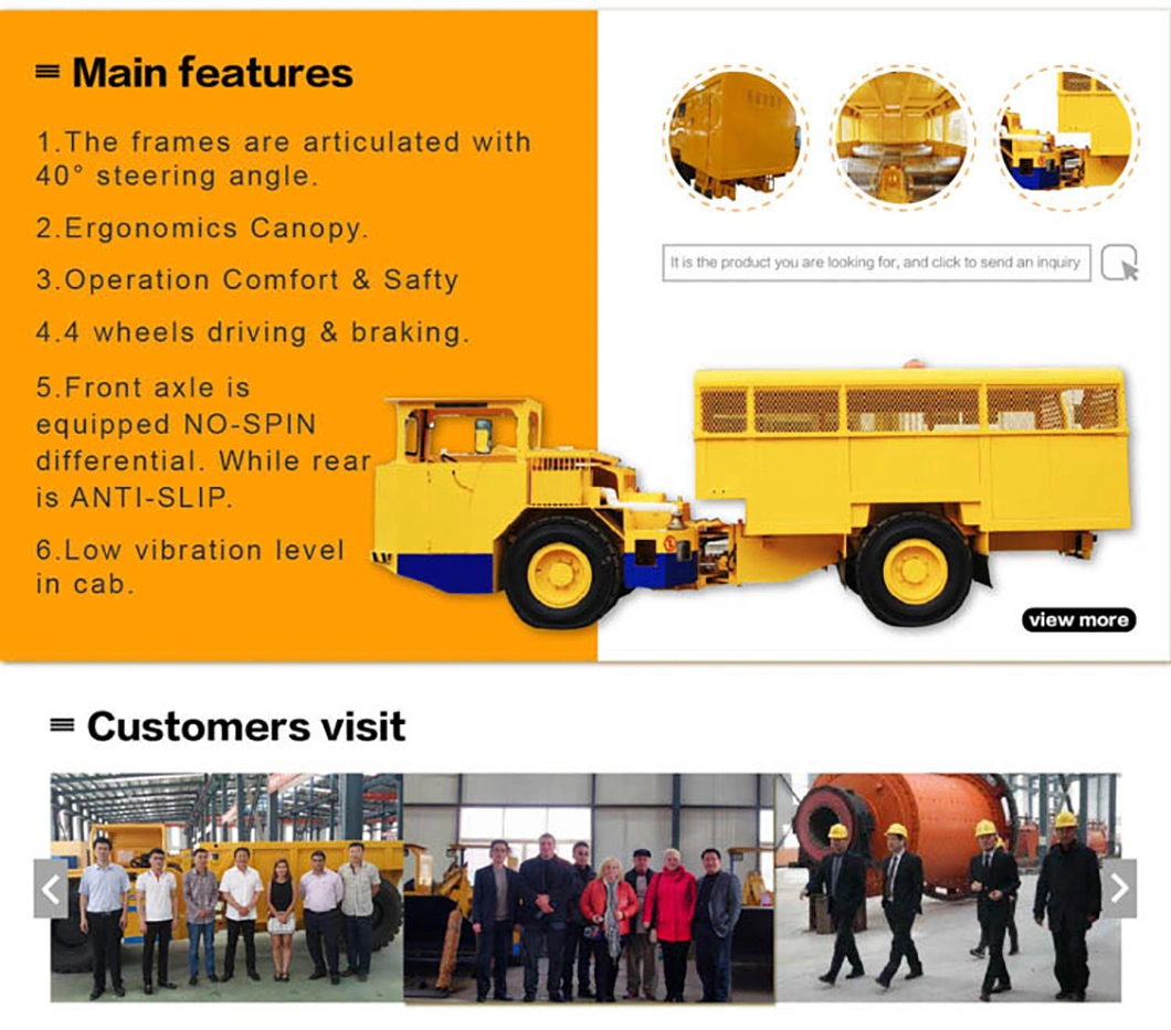 6 13 18 25 30 Seats Underground Mining Service Vehicle Personnel Carrier Underground Utility Vehicle