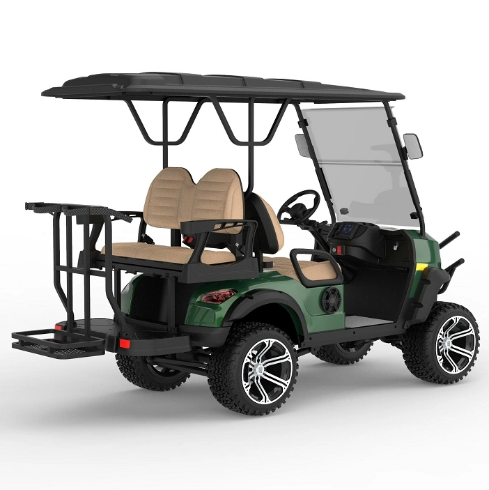 Electric Sightseeing Bus 4 Seater Battery Golf Cart Electric Golf Trolley