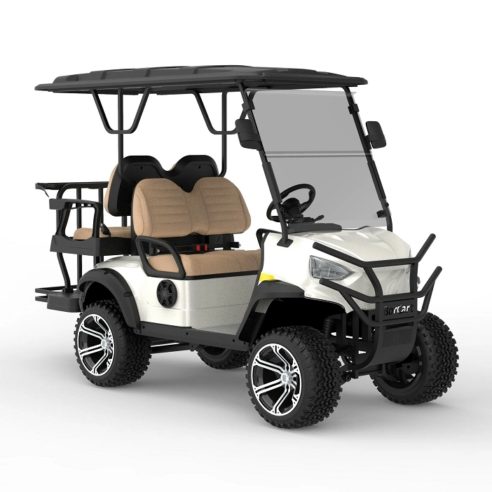 Electric Sightseeing Bus 4 Seater Battery Golf Cart Electric Golf Trolley