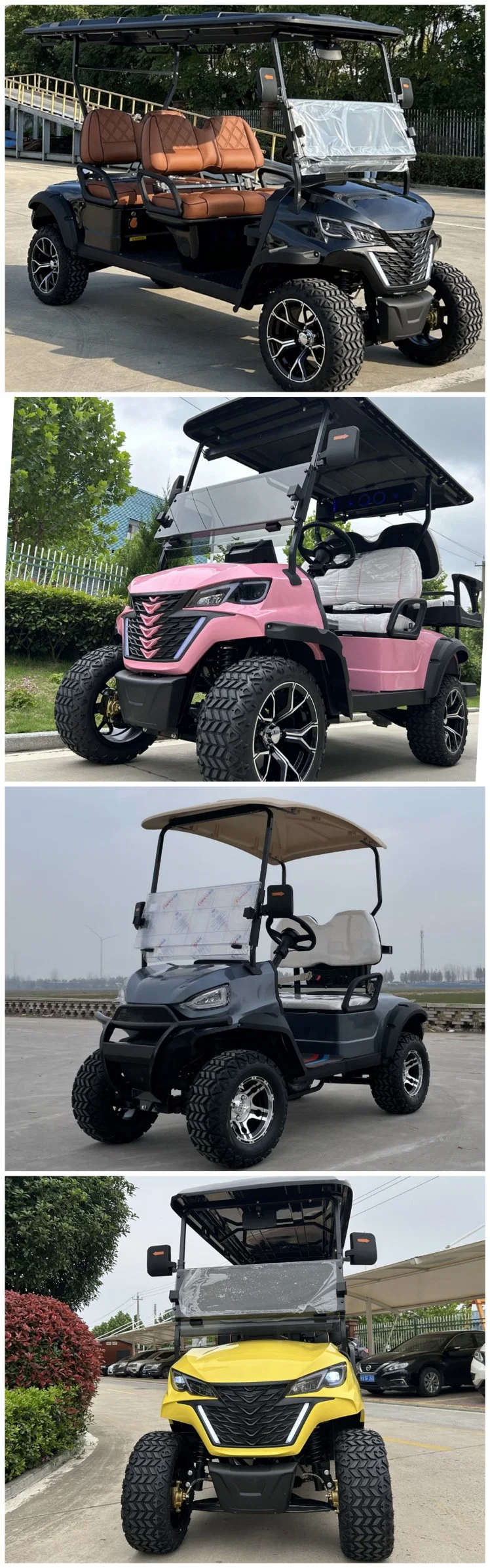 Factory Supply Attractive Price 4 Seat CE Approved Electric Club Golf Cart off-Road Cart