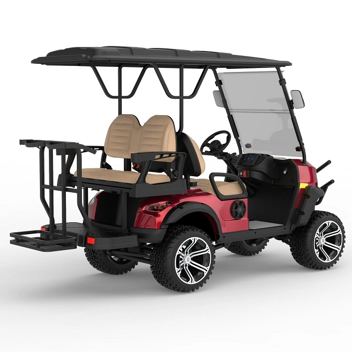 Electric Sightseeing Bus 4 Seater Battery Golf Cart Electric Golf Trolley