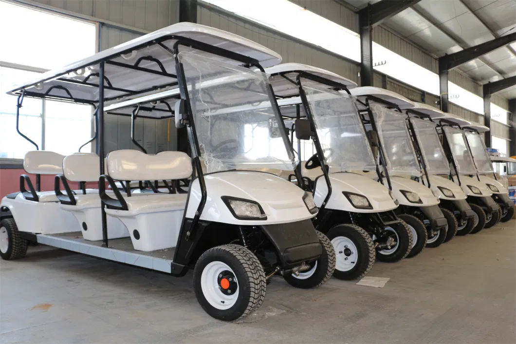 60V Lead Acid Battery 2+1 Row 6 Seats Golf Club Utility Vehicle