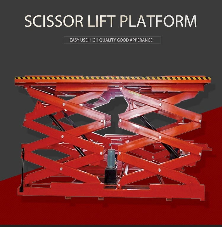 Ce Scissor Vertical Hydraulic Lifting Table Trolley with Conveyor Roller