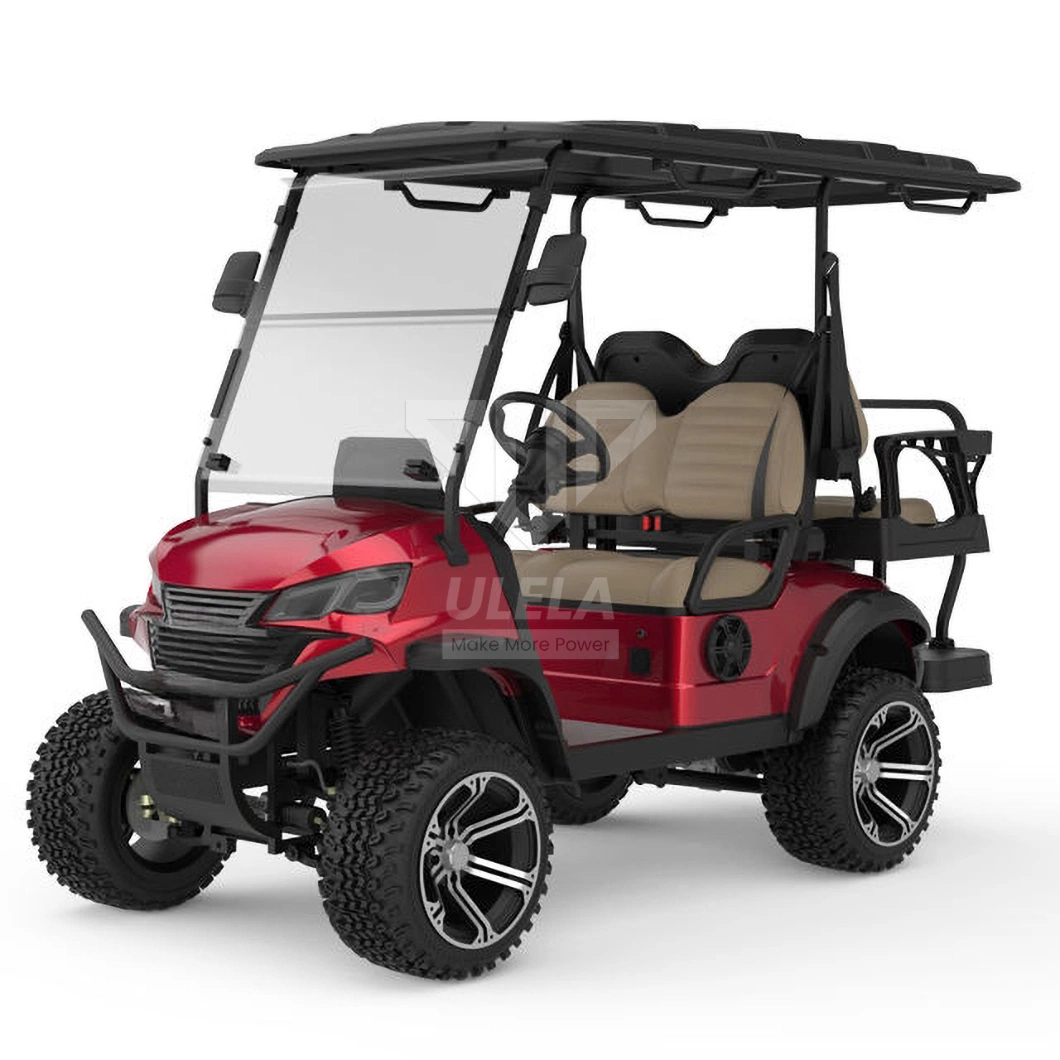 Ulela Aetric Golf Cart Dealers 80-100km Endurance Mileage Golf Carts off Road China 4 Seater E Cart Golf Cart