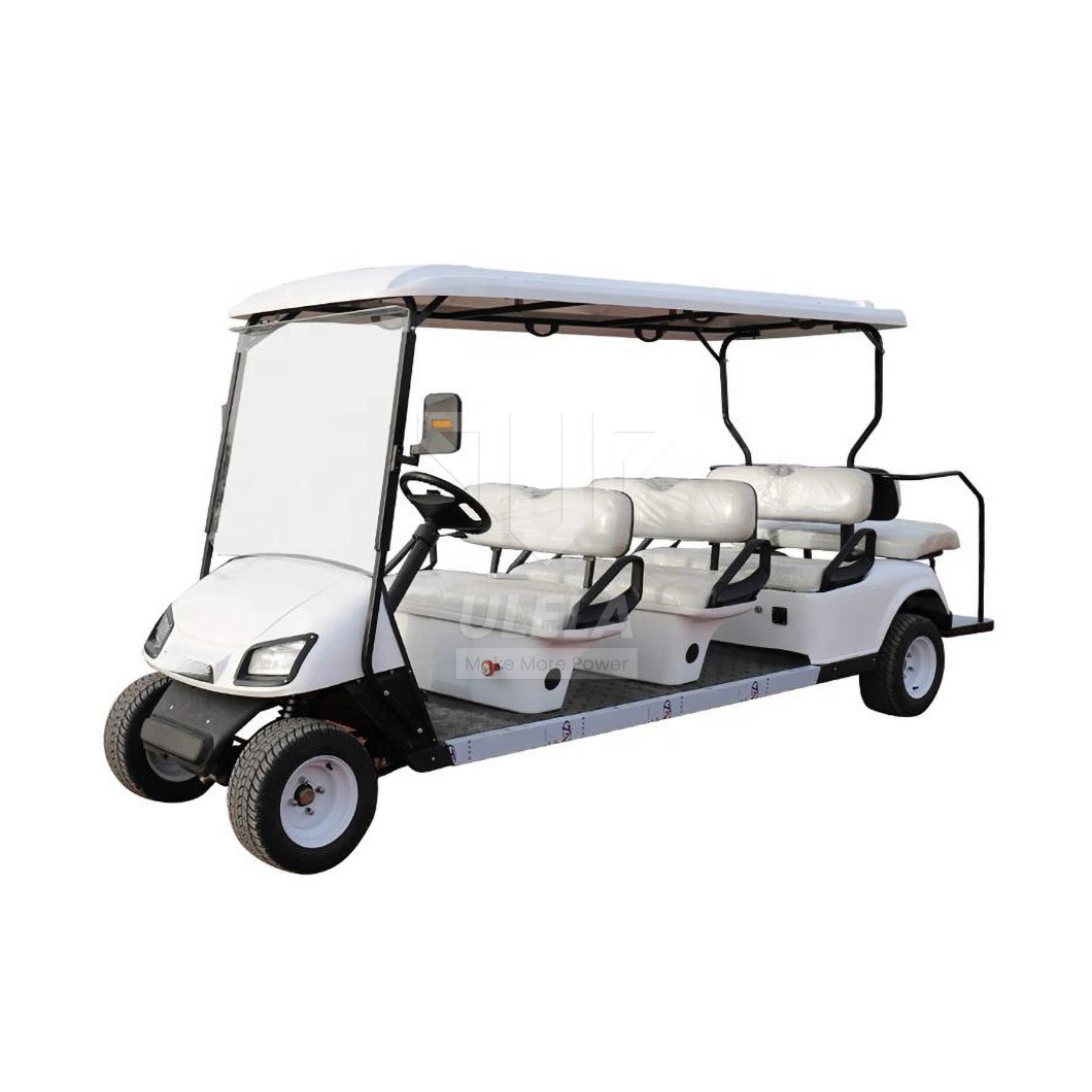 Ulela 4 Seater Golf Cart Dealer 80-100km Endurance Mileage Golf Cart Luxury Seats China 8 Seater Golf Club Cart