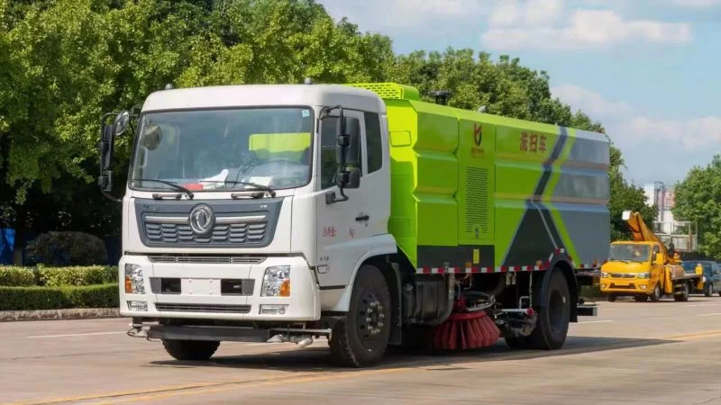 China Klf Cleaning Vehicle Manufacturer Electric Wash Sweep Truck with CCC