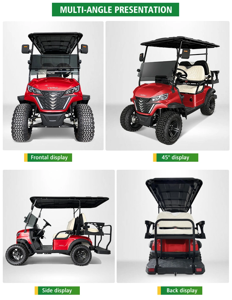 2+2 Electric Golf Cart, Aluminum Alloy Wheels Large Mutilple Color Options