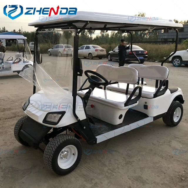 72V AC Motor Lithium Ion Battery 2 Seat Electric Utility Golf Cart Truck Vehicle with Aluminum Cargo Box