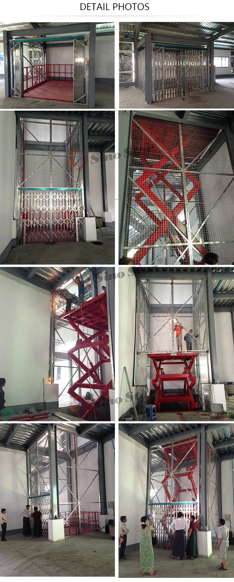 Ce Scissor Vertical Hydraulic Lifting Table Trolley with Conveyor Roller