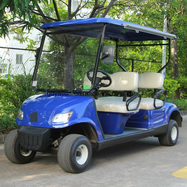 Hot Selling Blue Electric Golf Cart 4 Seats Electric Club Car