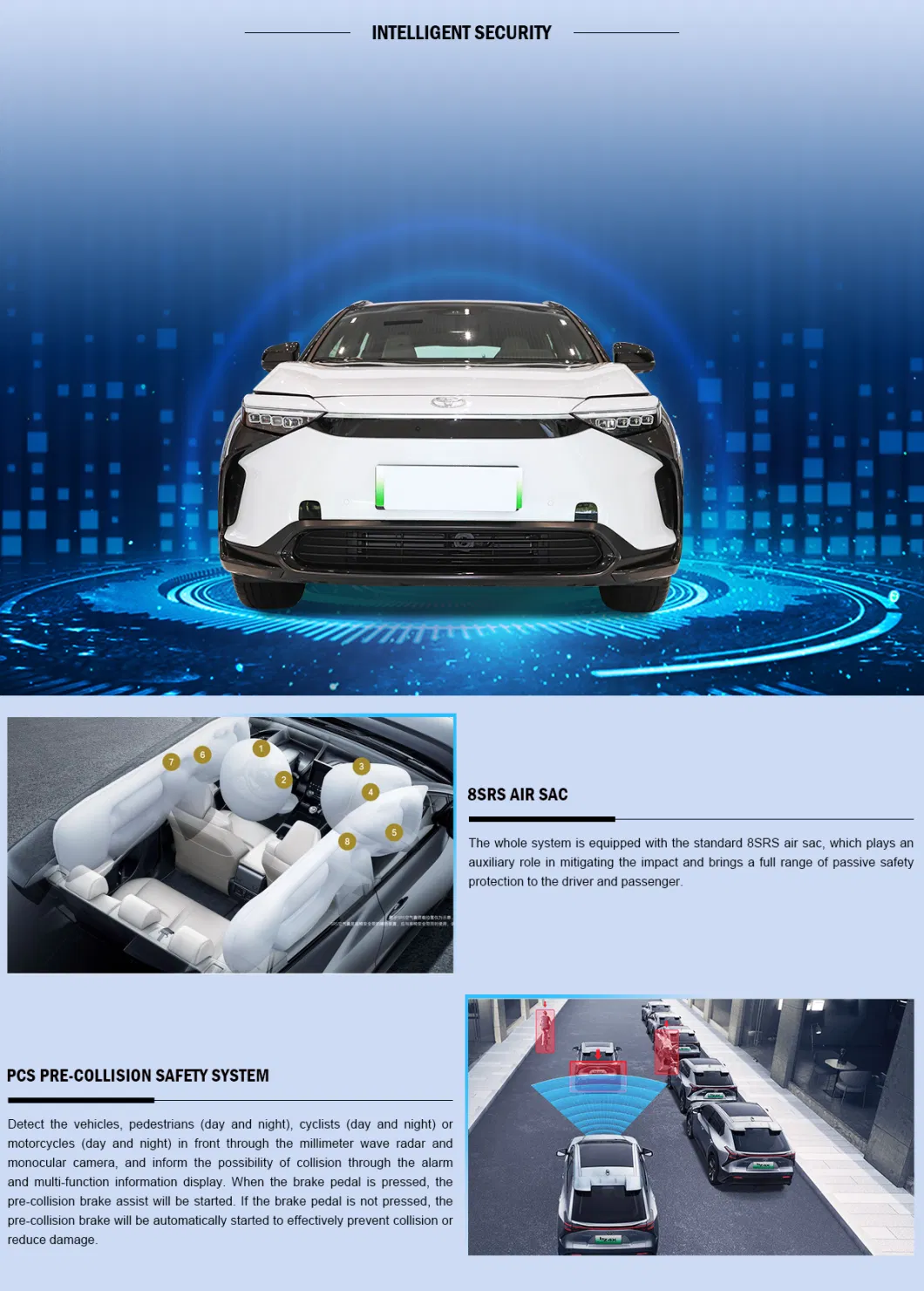 GAC-Toyo-Ta Bz4X Series 2022 Two-Drive Elite Joy Edition 400km Range Electric Car SUV Vehicles EV Mini Car Cars