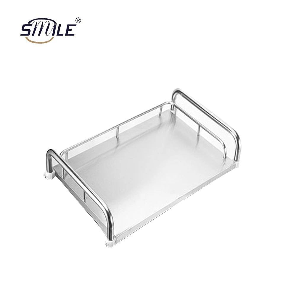 Smile OEM Two Shelves 304 Stainless Steel Trolley Kitchen Trolley Utility Tool Cart