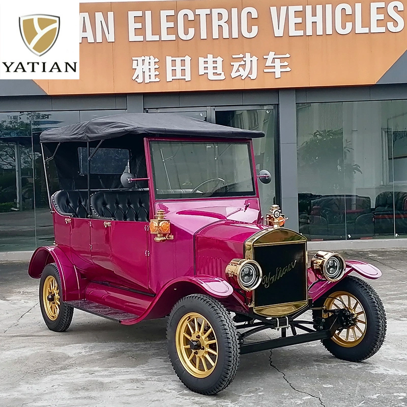 Yatian Factory 2 Seat 5 Passengers Lisbon City Tour Vintage Golf Cart Model T
