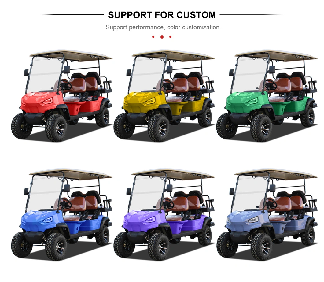 New 4 Seats Wh2020ksz-2+2 China Factory Custom Club Car Battery Operated Golf Cart Electric Golf Buggy