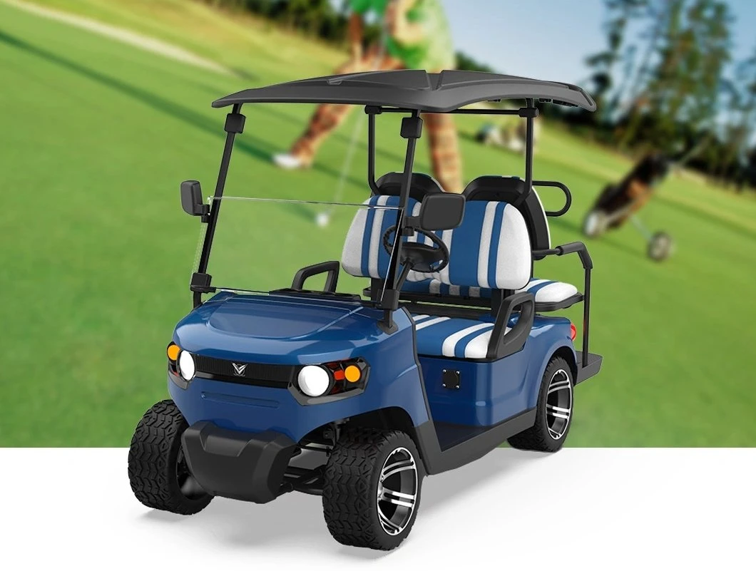 2023 Hot Sale 5kw Farm 4X4 4 Seat 2 Seater Electric Golf Car, Cheap Sport off Road Hunting Electric Golf Cart for Sale
