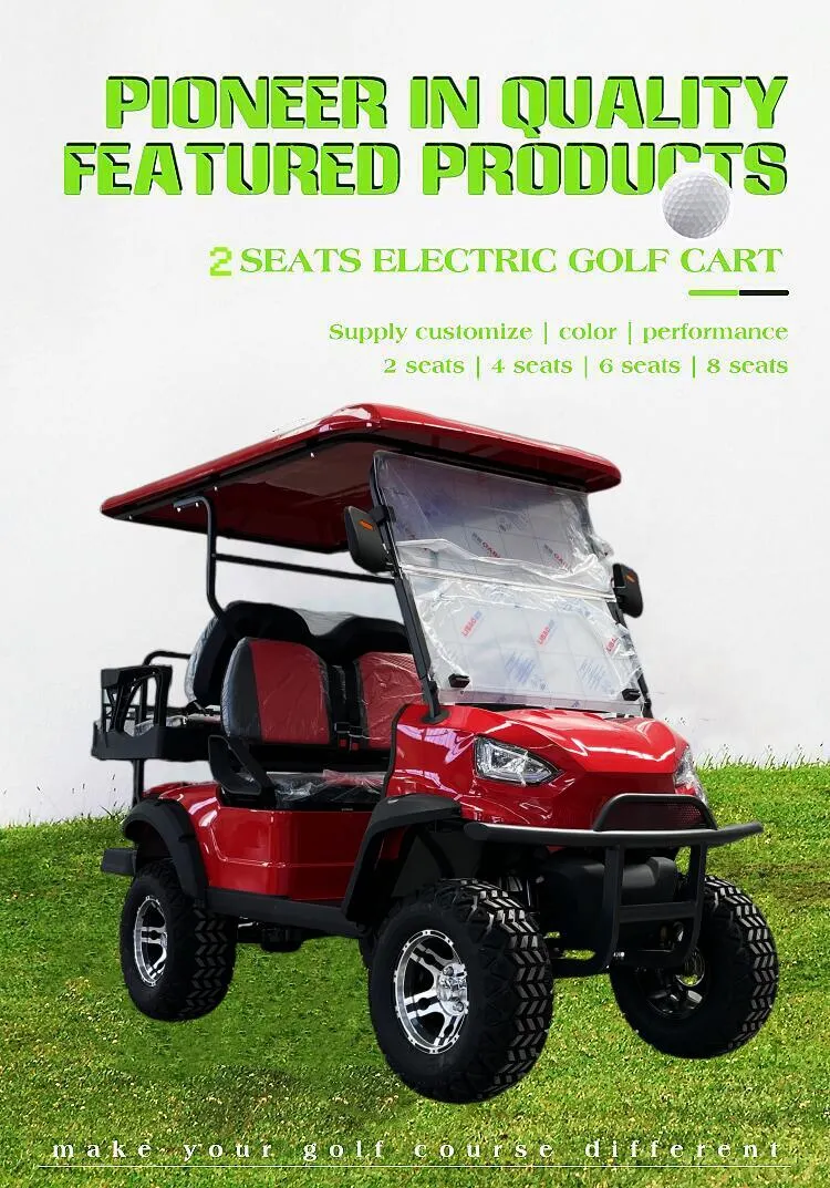 Ec Brake 4+4 Road off Wheels Motorized Single Golf Cart CE Approved Offroad Golf-Cart