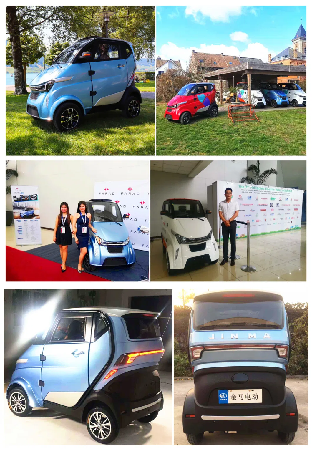 60V3000W Motor 2 Seater Police Electric Car with Lithium Battery