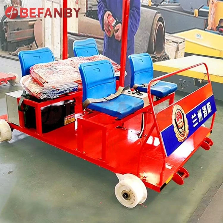 Long Distance Transport Durable 4 Seats Electric Inspection Railway Motor Trolley