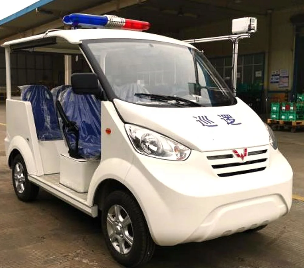 Newest Model 4 Seater Electric Vehicle Police Patrol Car with Competitive Price