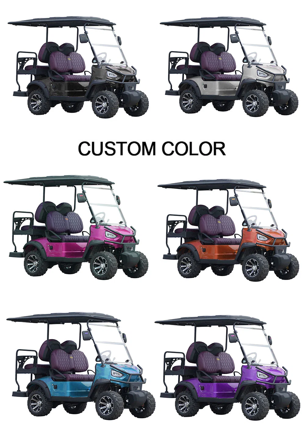 Lsv Golf Cart with Lithium Battery 4 Seater Golf Carts Newest Golf Cart