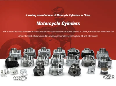 Factory Honda SUZUKI YAMAHA BAJAJ TVS HERO PIAGGIO Motorcycle Engine Spare Part Cylinder Block Kit for Scooter 50 70 90 100 110 125 150 175 200 250 300 cc