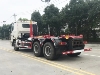 China Factory Foton Auman Heavy Duty Used 20ton Hook Lift Swap Loader Refuse Truck 20ton Roll off Garbage Collection Truck Price