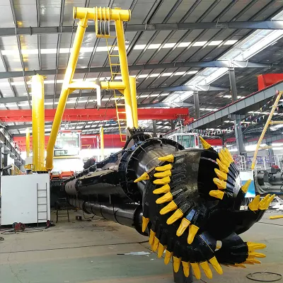 China 16 Inch Hydraulic System Cummins Diesel Engine River Lake Sand Dredging Pump Machine Gold Mining Dredger in Port Construction Cutter Suction Dredger