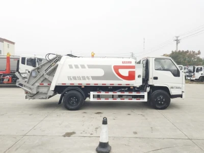 China Factory Jmc 6m3 Garbage Compactor Truck Waste Bins Compactor Truck Price
