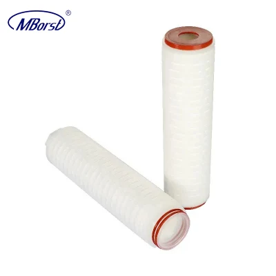 ISO9001 Factory Polypropylene PP Pleated Filter Cartridge for Wine/Beer/Food and Beverage Water Filtration Microelectronics Industry DOE Soe Fin 1/5/10 Micron