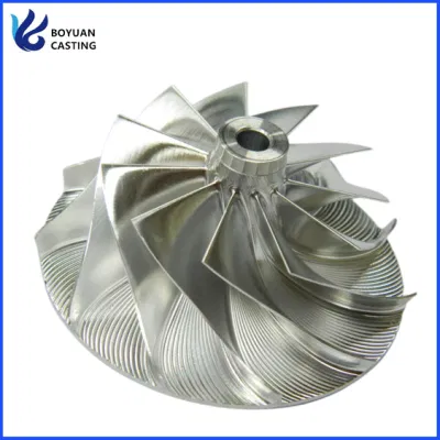 Milling Turbocharger Billet Compressor Wheel by 5 Axis CNC Machining