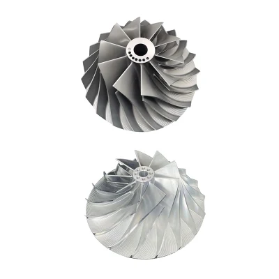Uns N06625 Gh3625 (2.4856) 5 Axis Titanium Alloy Casting Turbo Billet Compressor Wheel