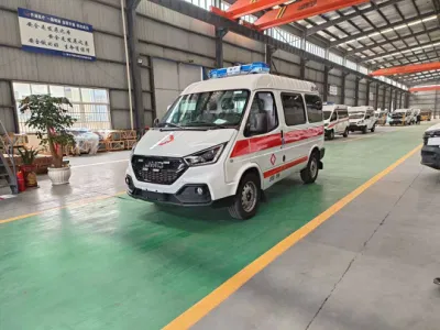China Manufacture Jmc 4X2 Patient Transfer Ambulance Negative Pressure Ambulance for Patients Delivery and Treatment
