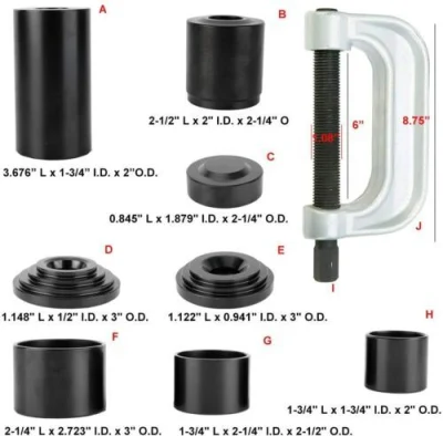 DNT Chinese Supplier Automotive Tools Manufacturer Universal 4X4 2WD and 4WD Ball Joint Press Service Kit for Car Repair