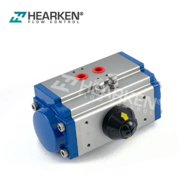 China Spring Return Single Acting Aluminum Air Pneumatic Actuator for Ball Valve Butterfly Valve