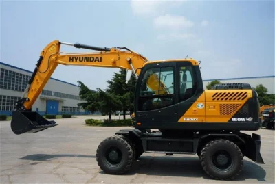 Hyundai 15ton Wheel Excavator R150wvs Wheel Excavator for Sale