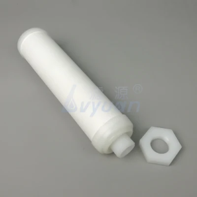 China Professional Plastic Filter Type 5/10/50 Microns PE Filter Cartridge for Steam/Liquid/Water/Oil Treatment Filter