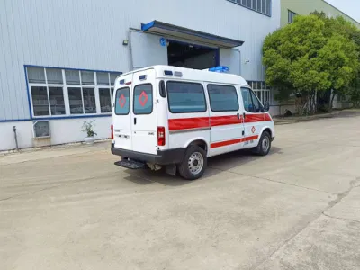 China Manufacture Jmc 4X2 Patient Transfer Ambulance Negative Pressure Ambulance for Patients Delivery and Treatment