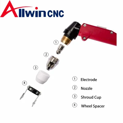 P80 Cooling Torch Replacement Parts Electrodes Nozzles Ceramic Rings with Factory Price