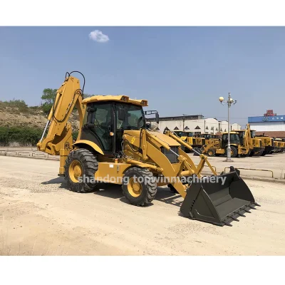 China Manufacture High Quality Free Shipping Cheap Compact Tractor Mini Backhoe Excavator Loader with Loader and Backhoe Kubota Cummins Engine Discount Price