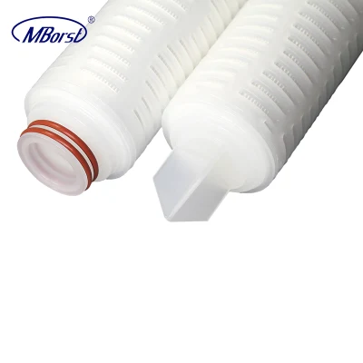 ISO9001 Factory Polypropylene PP Pleated Filter Cartridge for Wine/Beer/Food and Beverage Water Filtration Microelectronics Industry DOE Soe Fin 1/5/10 Micron