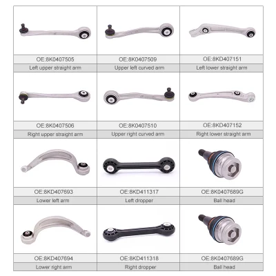 Factory Wholesale Car Suspension Parts for Audi A4q5 Front Wheel Control Arm Lower Swing Arm 8K0407693 8K0407151 8K0407505