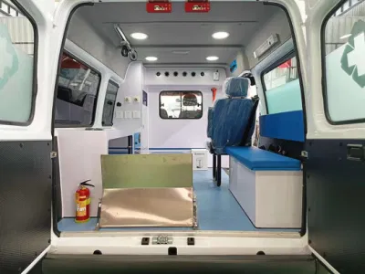 China Manufacture Jmc 4X2 Patient Transfer Ambulance Negative Pressure Ambulance for Patients Delivery and Treatment