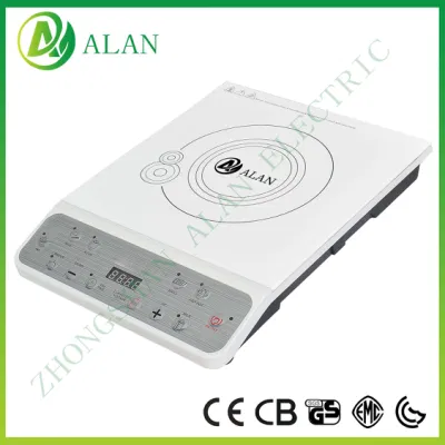 Silent Operation ABS Housing Super Thin Body Colorful Touch Screen Electric Induction Cooker Stove with Turbo Fan