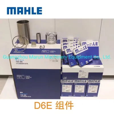  Genuine Mahle Manufacturer Diesel Engine D6e Cylinder Liner Kit for Volvo Ec210b Excavator Spare Parts Repair Set